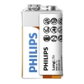 Philips 6F22L1F/10 - Baterie cu clorură de zinc 6F22 LONGLIFE 9V 150mAh