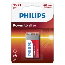 Philips 6LR61P1B/10 - Baterie alcalina 6LR61 POWER ALKALINE 9V 600mAh