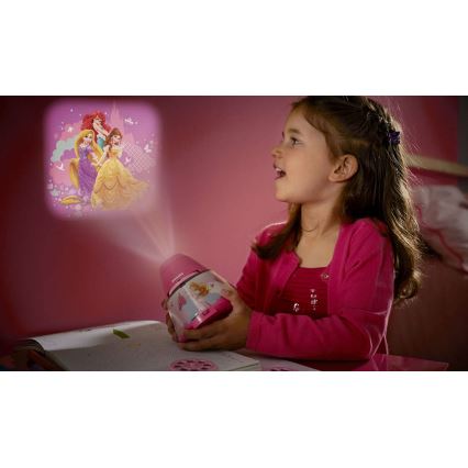 Philips 71769/28/16 - Lampă copii a projektor DISNEY PRINCESS 1xLED/0,1W + 3xLED/0,3W/4,5V