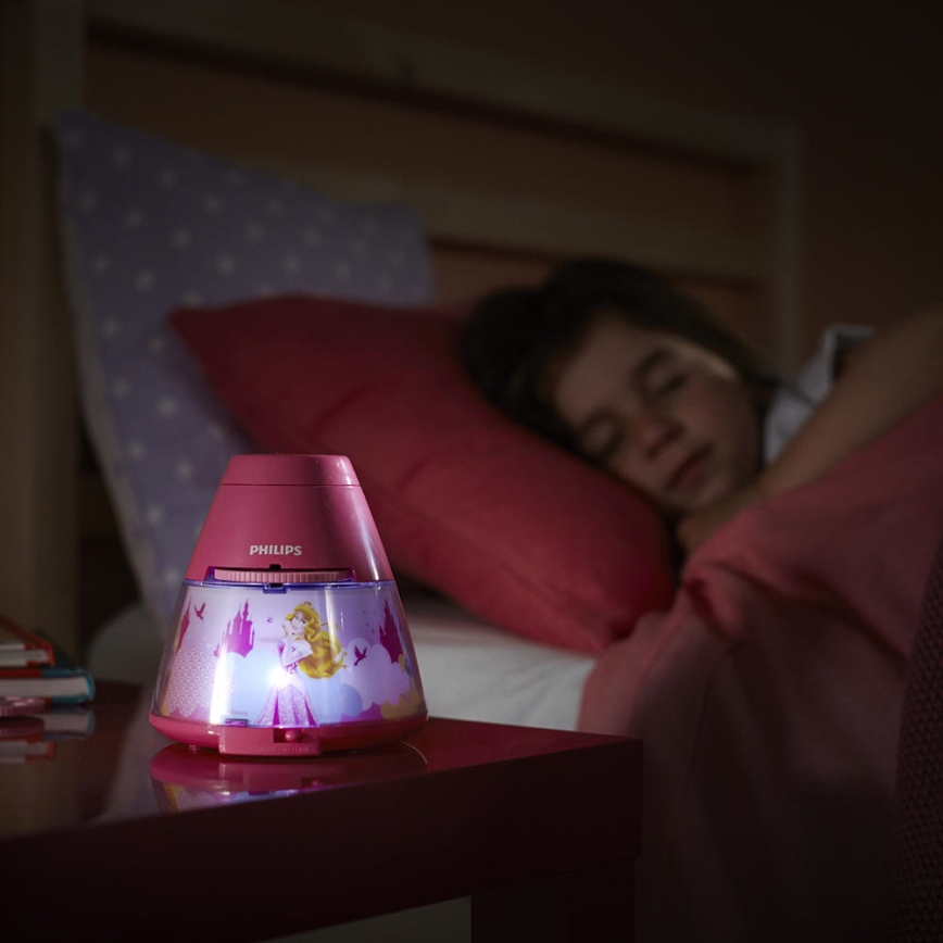 Philips 71769/28/16 - Lampă copii a projektor DISNEY PRINCESS 1xLED/0,1W + 3xLED/0,3W/4,5V