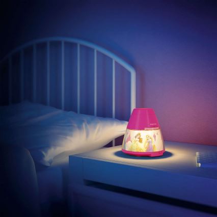 Philips 71769/28/16 - Lampă copii a projektor DISNEY PRINCESS 1xLED/0,1W + 3xLED/0,3W/4,5V