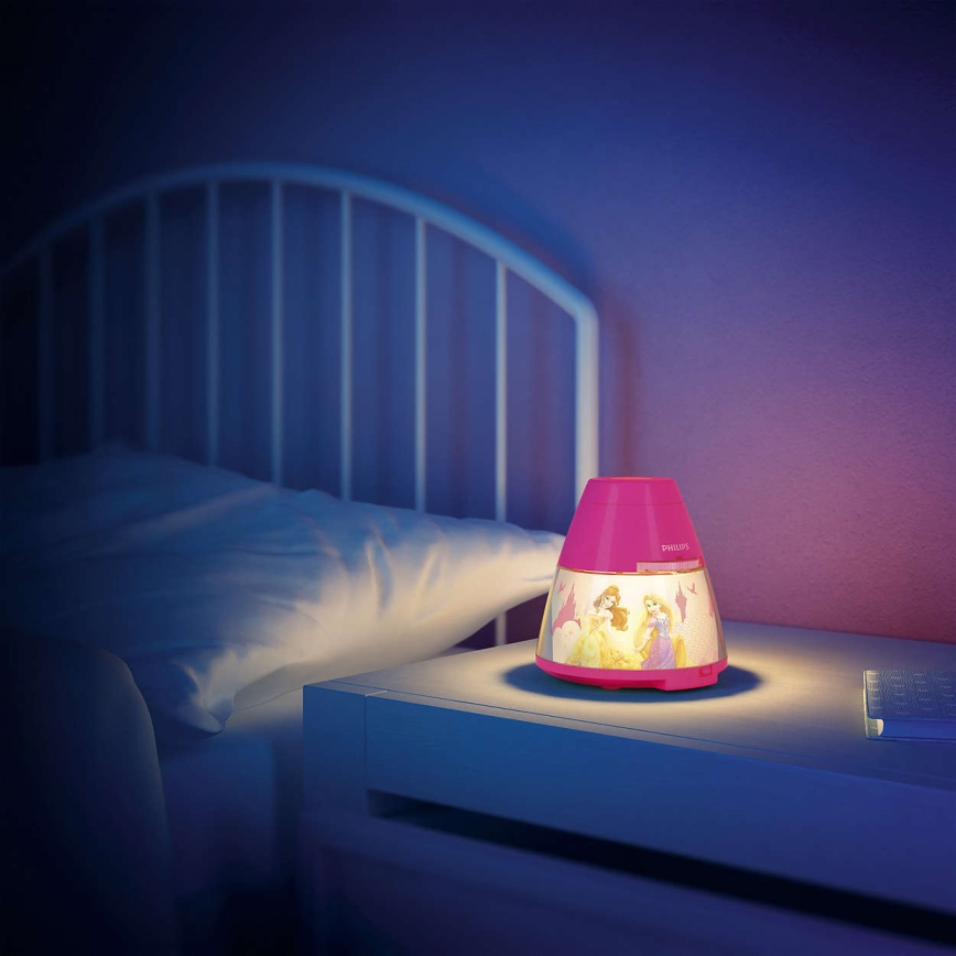 Philips 71769/28/16 - Lampă copii a projektor DISNEY PRINCESS 1xLED/0,1W + 3xLED/0,3W/4,5V