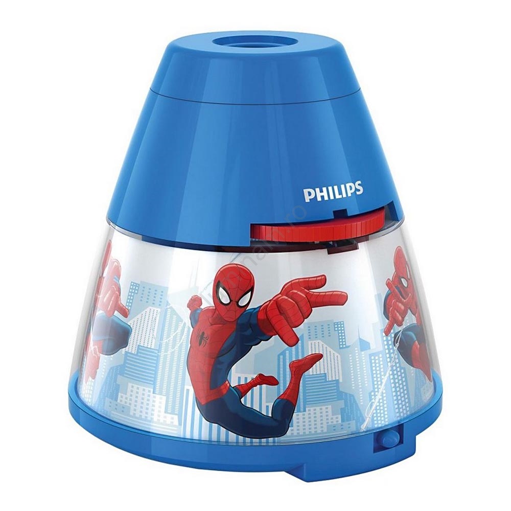 Philips 71769/40/16 - Proiector LED copii MARVEL SPIDER MAN LED/0