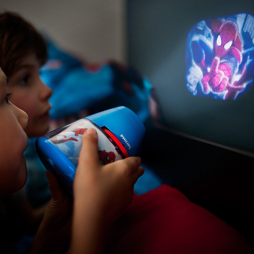Philips 71769/40/16 - Proiector LED copii MARVEL SPIDER MAN LED/0