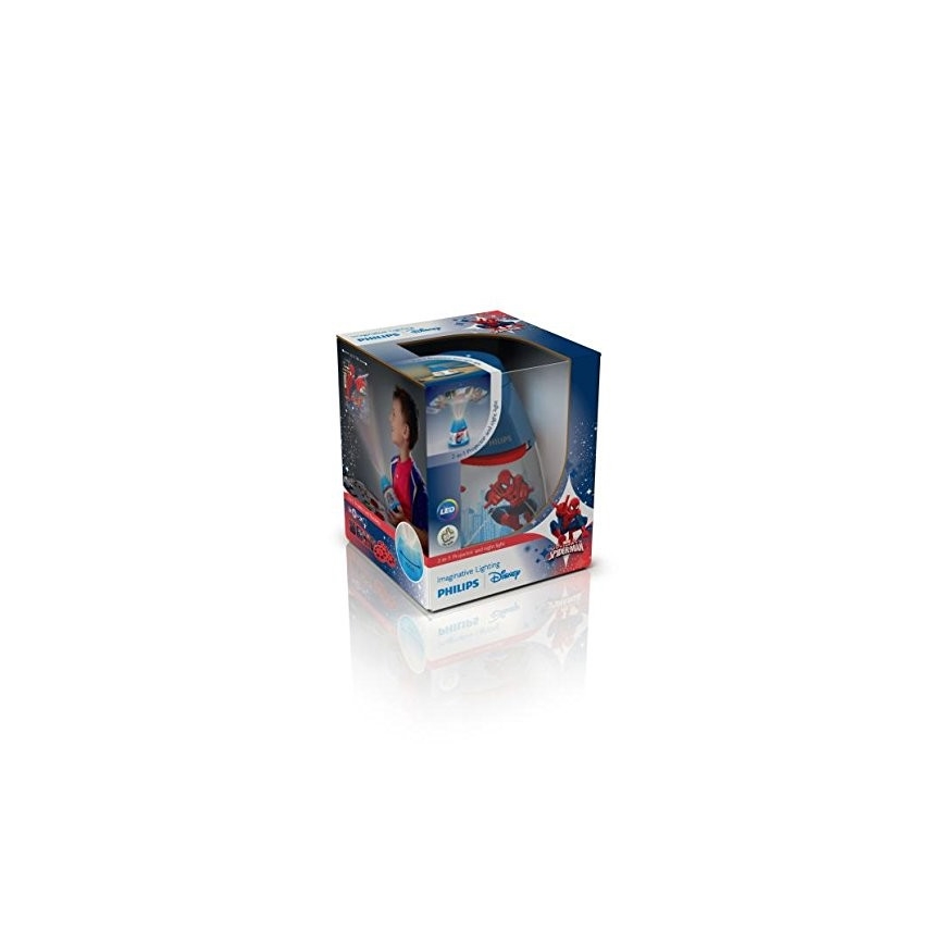Philips 71769/40/16 - Proiector LED copii MARVEL SPIDER MAN LED/0