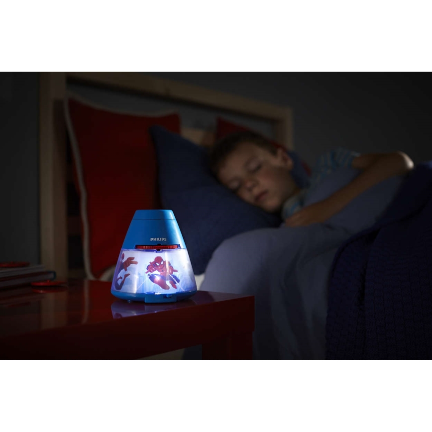 Philips 71769/40/16 - Proiector LED copii MARVEL SPIDER MAN LED/0
