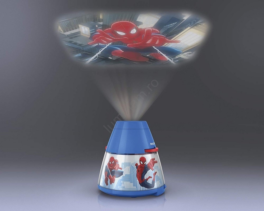 Philips 71769/40/16 - Proiector LED copii MARVEL SPIDER MAN LED/0