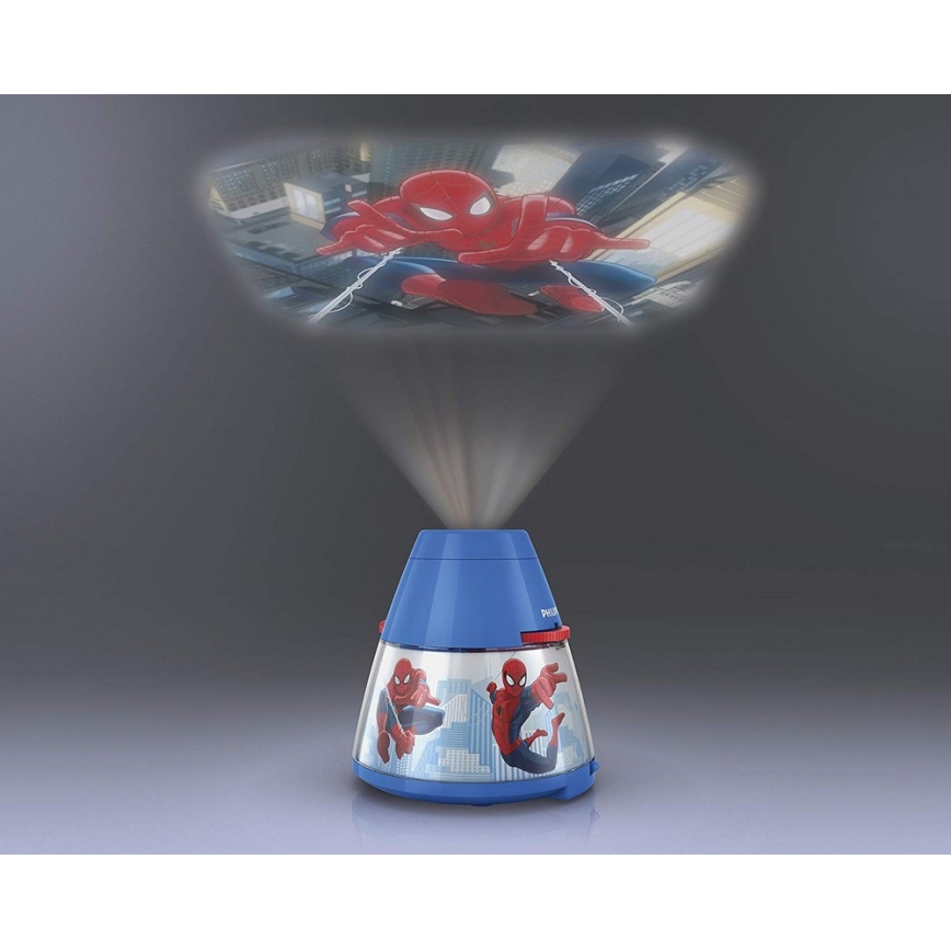 Philips 71769/40/16 - Proiector LED copii MARVEL SPIDER MAN LED/0