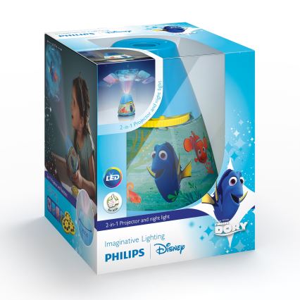 Philips 71769/90/16 - Lampă copii DISNEY FINDING DORY LED/0,1W/3xAAA