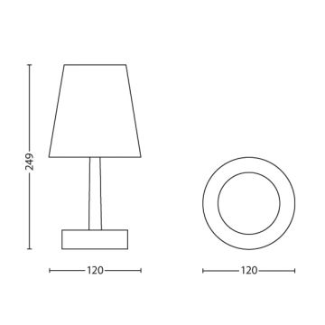 Philips - Lampa copii LED/0,6W/3xAA