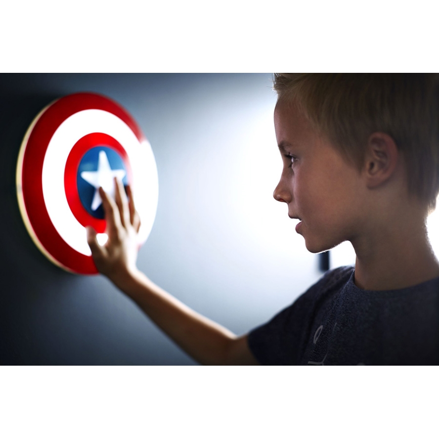 Philips 71940/32/P0 - Lampa copii LED AVENGERS CAPTAIN AMERICA 2xLED/0,2W/3V