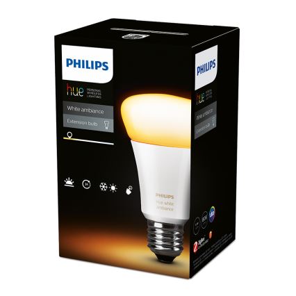 Philips 8718696548738 - Bec Lumina reglabila HUE 1xE27/9,5W