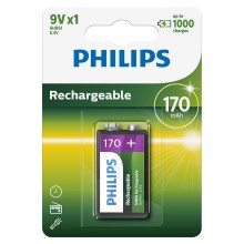Philips 9VB1A17/10 - Baterie reincarcabila MULTILIFE NiMH/9V/170 mAh
