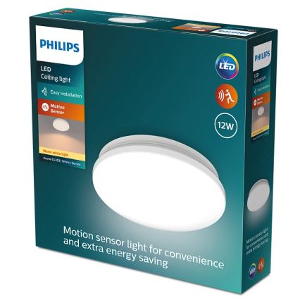 Philips - Plafonieră LED cu senzor ACUNA LED/12W/230V 2700K