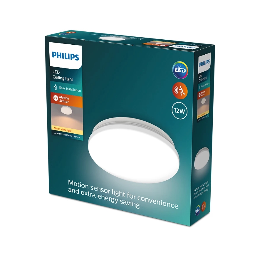 Philips - Plafonieră LED cu senzor ACUNA LED/12W/230V 2700K