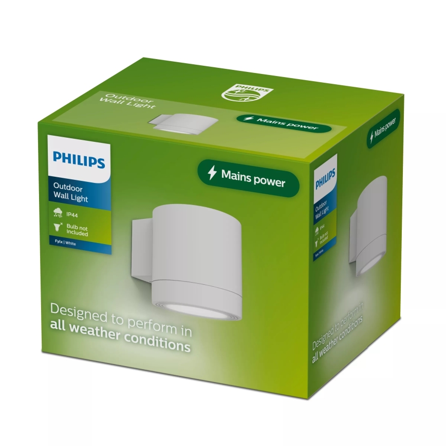 Philips - Aplică de exterior FYLX 1xGU10/5W/230V alb IP44