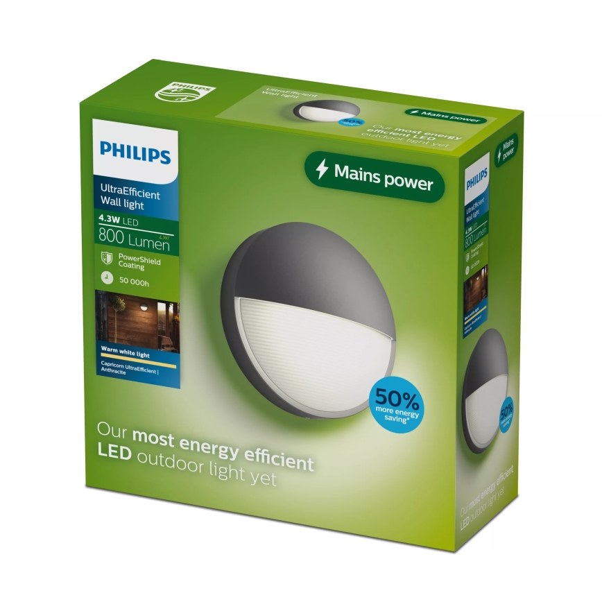 Philips - Aplica de perete pentru exterior CAPRICORN LED/4,3W/230V IP44