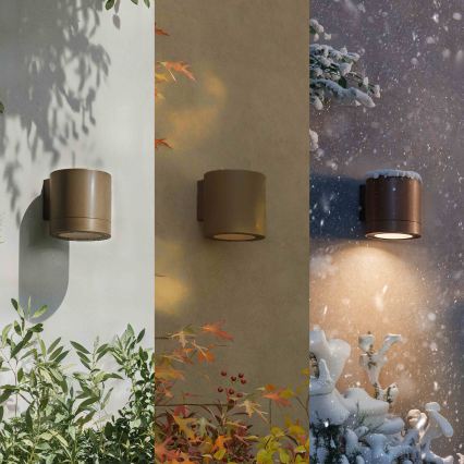 Philips - Aplică de perete pentru exterior FYLX 1xGU10/5W/230V, maro, IP44