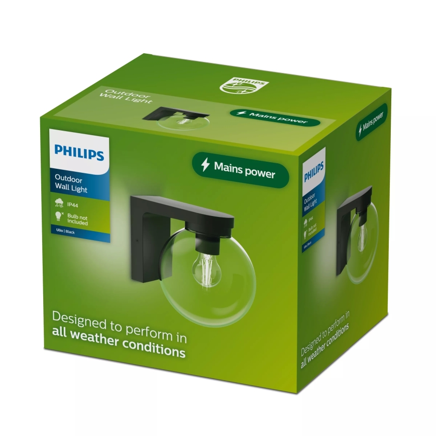Philips - Aplică de perete pentru exterior ULIO 1xE27/25W/230V IP44