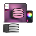 Philips - Aplică LED RGB dimmabilă de exterior Hue LUCCA 1xE27/8,1W/230V 1000-20000K IP44