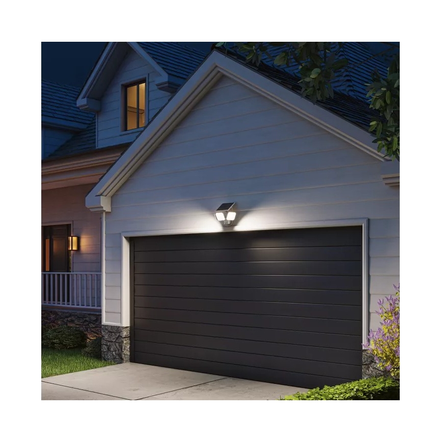 Philips - Aplică solară LED de perete cu senzor ZYREN LED/24,5W/3,7V 2600 mAh 5000K IP65 albă