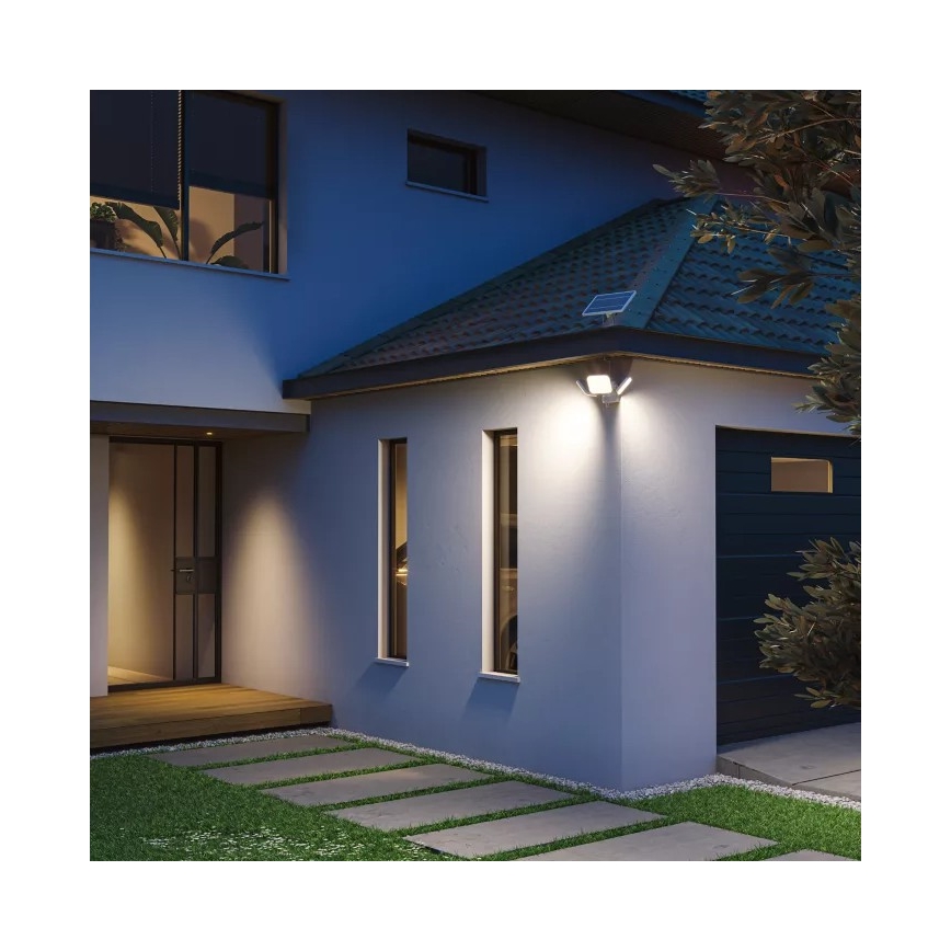 Philips - Aplică solară LED de perete cu senzor ZYREN LED/24,5W/3,7V 2600 mAh 5000K IP65 albă