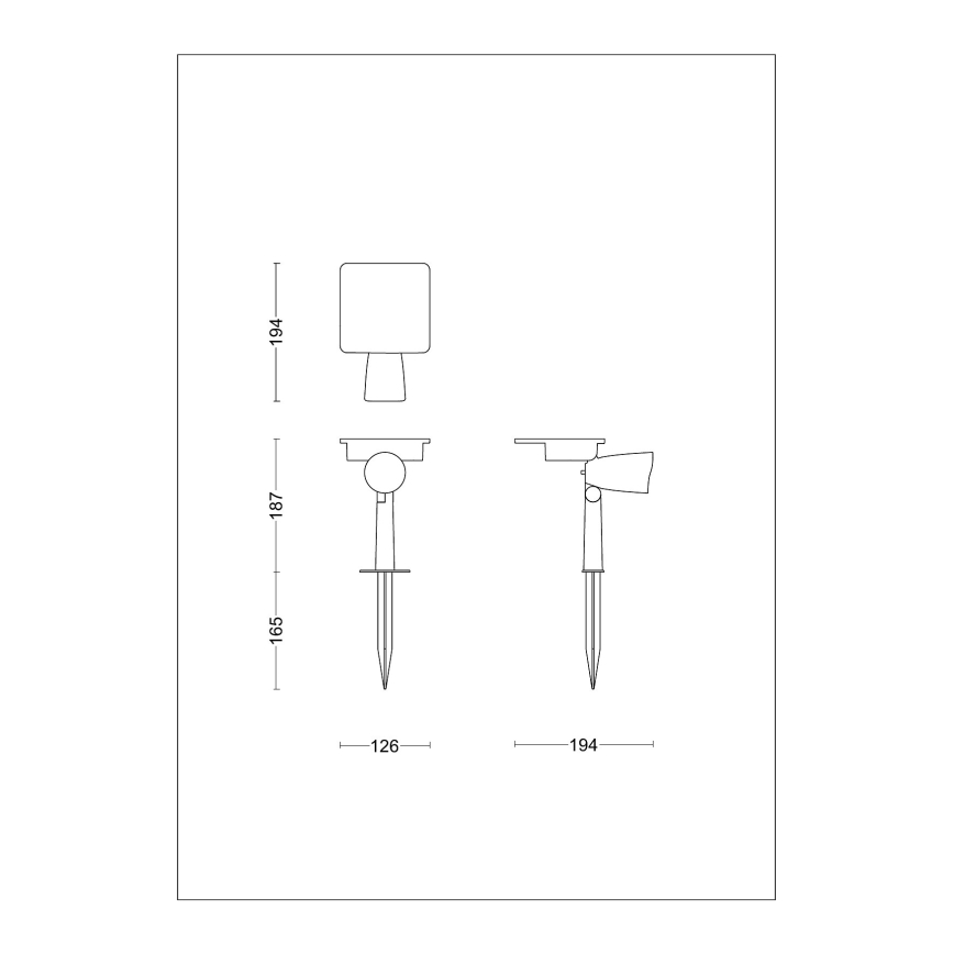 Philips - Lampă solară LED spot ASHLYN LED/1,4W/3,7V 2600 mAh 2700K IP44