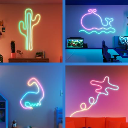 Philips - Bandă LED RGBIC reglabilă SMART NEON FLEX 10m LED/45W/230V 2700-6500K Wi-Fi
