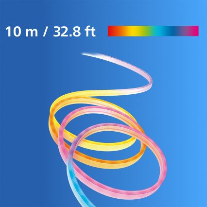 Philips - Bandă LED RGBIC reglabilă SMART NEON FLEX 10m LED/45W/230V 2700-6500K Wi-Fi