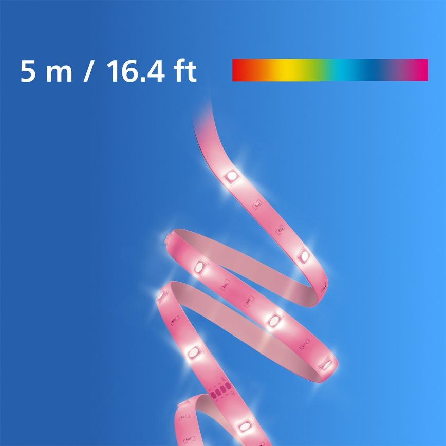 Philips - Bandă LED RGB dimabilă SMART STRIP 5m LED/7W/230V 2200-6500K Wi-Fi