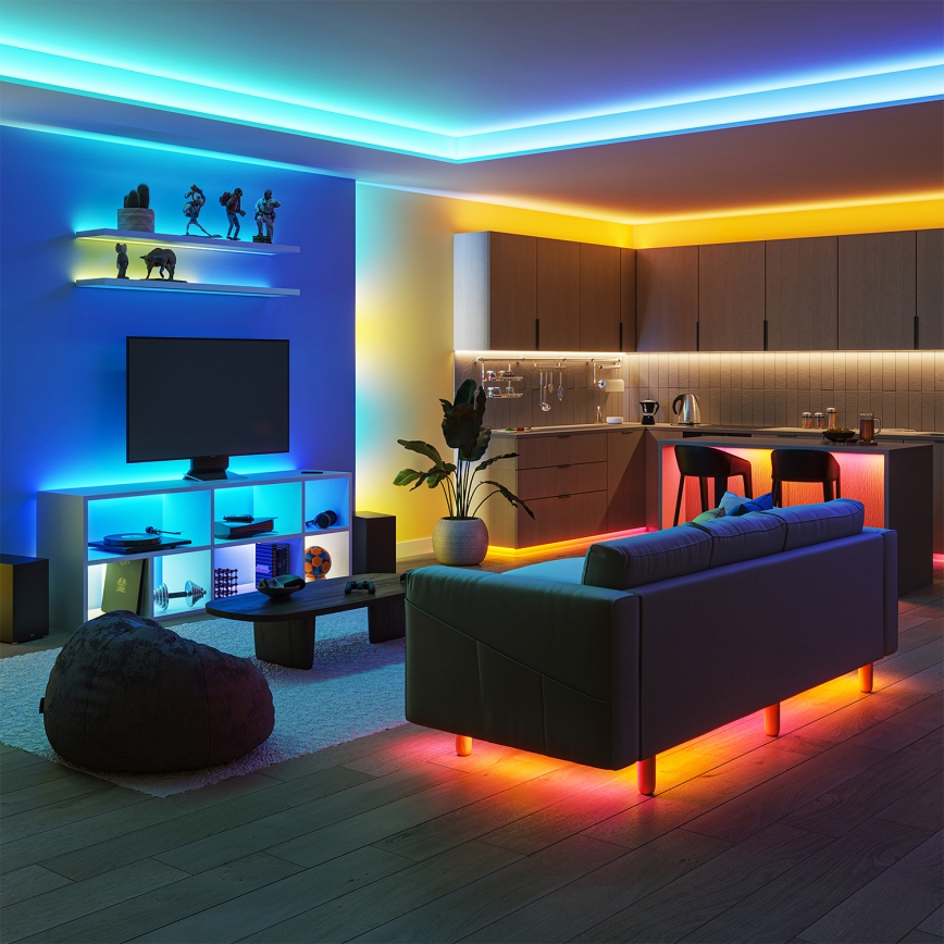 Philips - Bandă LED RGBIC dimmabilă SMART STRIP 3m LED/13W/230V 2700-6500K Wi-Fi