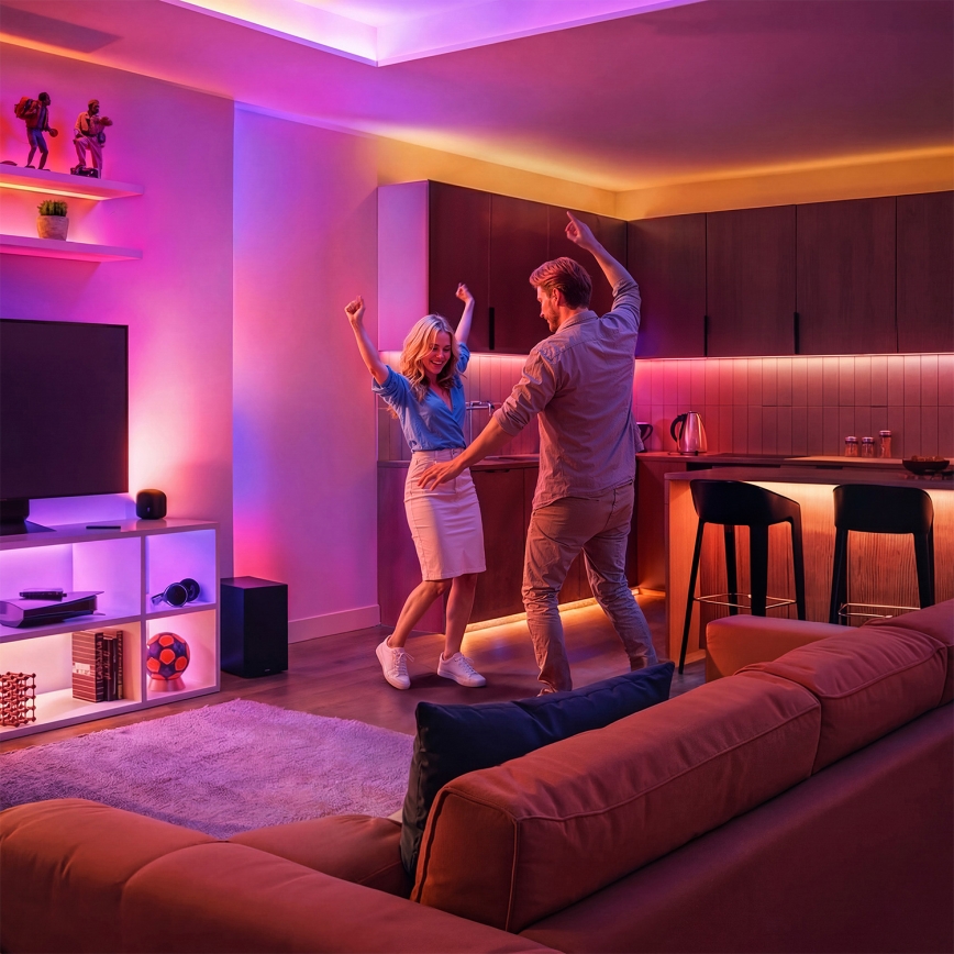 Philips - Bandă LED RGBIC dimmabilă SMART STRIP 3m LED/13W/230V 2700-6500K Wi-Fi