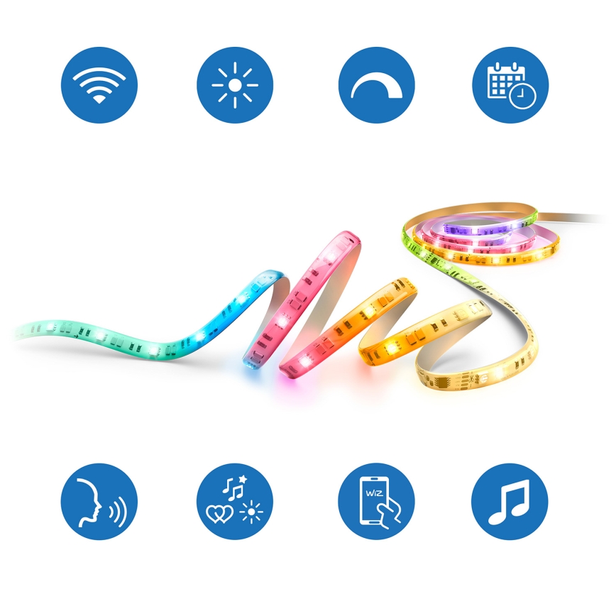Philips - Bandă LED RGBIC dimmabilă SMART STRIP 3m LED/13W/230V 2700-6500K Wi-Fi