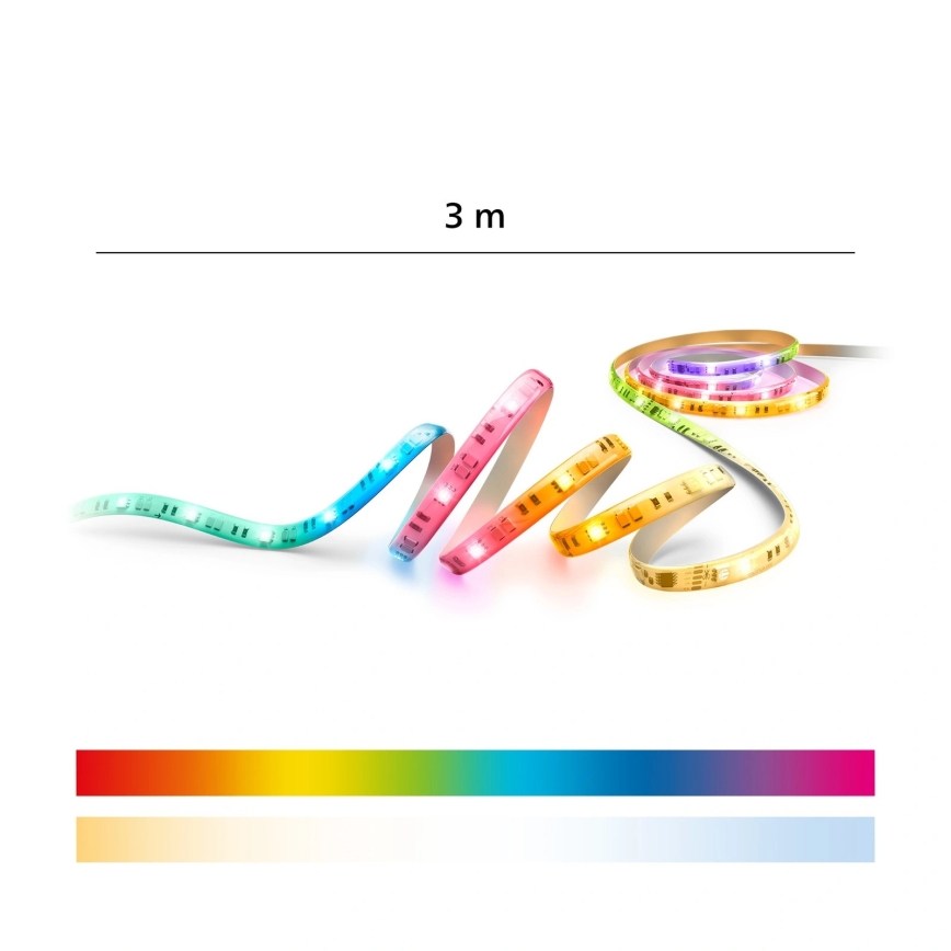 Philips - Bandă LED RGBIC dimmabilă SMART STRIP 3m LED/13W/230V 2700-6500K Wi-Fi