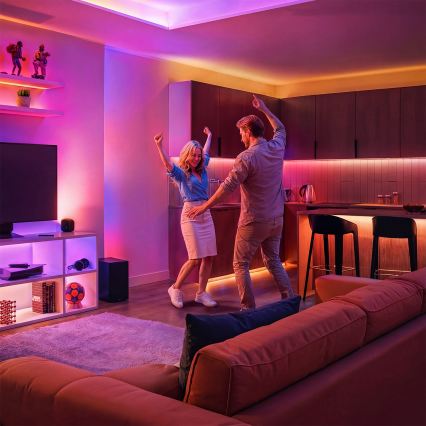 Philips - Bandă SMART STRIP LED RGBIC reglabilă 10m LED/43W/230V 2700-6500K Wi-Fi