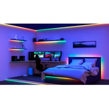 Philips - Bandă LED RGBIC reglabilă SMART STRIP 2x5m LED/21W/230V 2700-6500K Wi-Fi