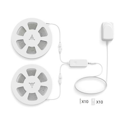 Philips - Bandă LED RGBIC reglabilă SMART STRIP 2x5m LED/21W/230V 2700-6500K Wi-Fi