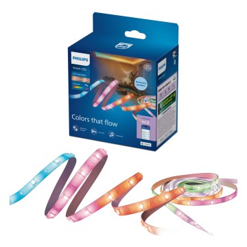 Philips - bandă LED RGBIC reglabilă SMART STRIP 4m LED/12W/230V 2700-6500K Wi-Fi
