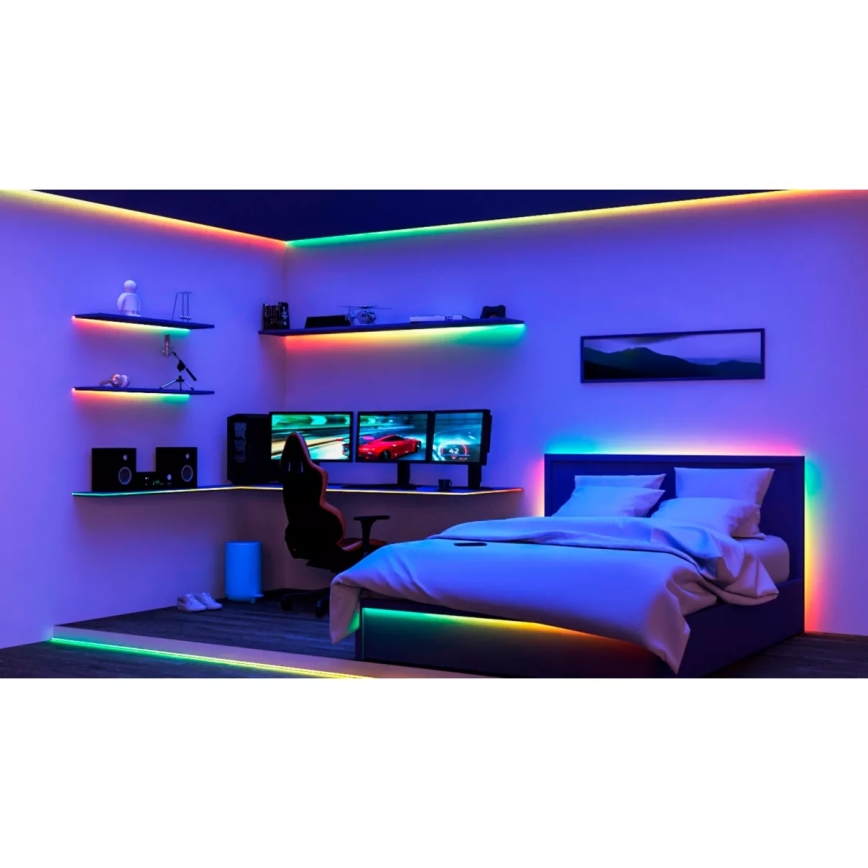 Philips - bandă LED RGBIC reglabilă SMART STRIP 4m LED/12W/230V 2700-6500K Wi-Fi