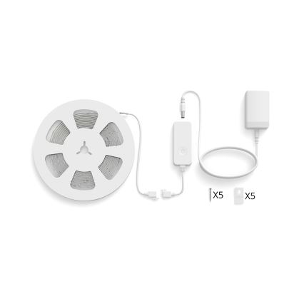 Philips - bandă LED RGBIC reglabilă SMART STRIP 4m LED/12W/230V 2700-6500K Wi-Fi