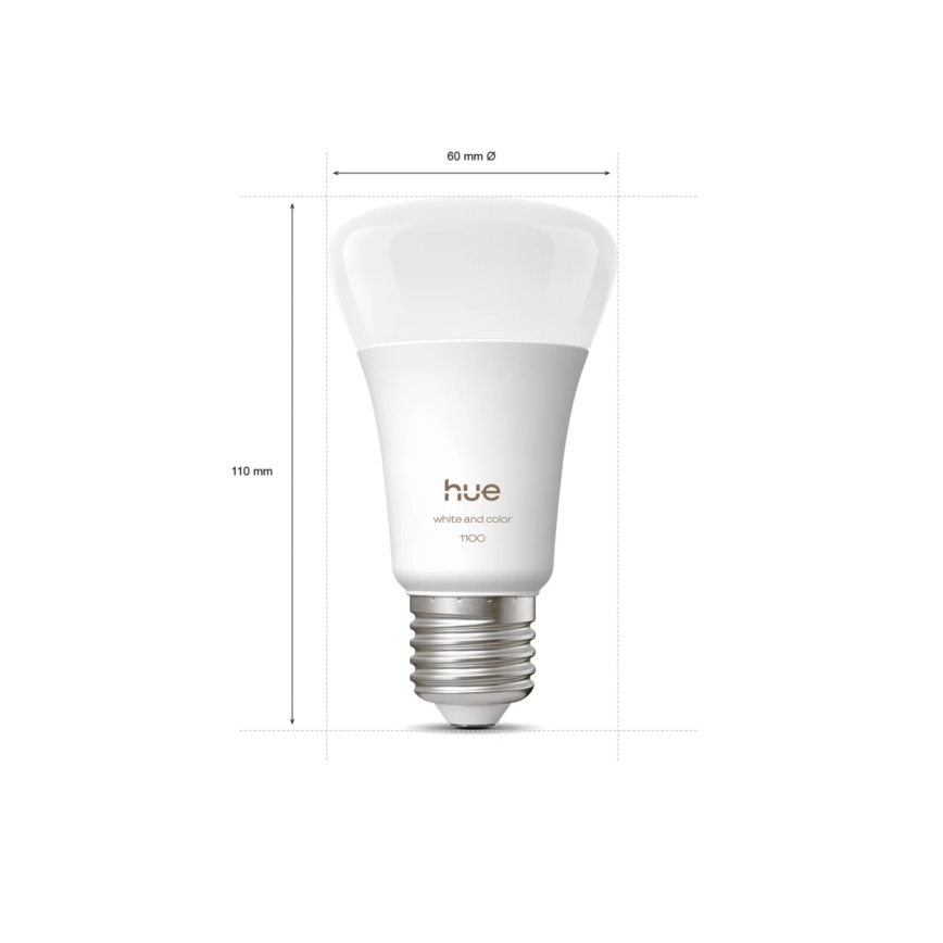 Philips - Bandă LED RGBW dimmabilă Hue FLUX 3m LED/12W/230V + 2x bec inteligent WHITE AND COLOR AMBIANCE E27/8,1W/230V 1000-20000K