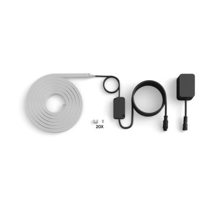 Philips - Bandă LED RGBW reglabilă pentru exterior Hue NEON 5m LED/30W/230V 2200-6500K IP67 + senzor de mișcare