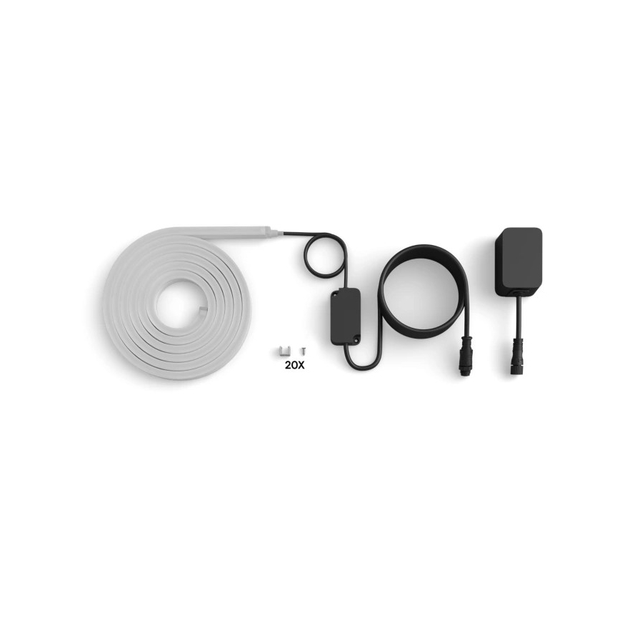 Philips - Bandă LED RGBW reglabilă pentru exterior Hue NEON 5m LED/30W/230V 2200-6500K IP67 + senzor de mișcare