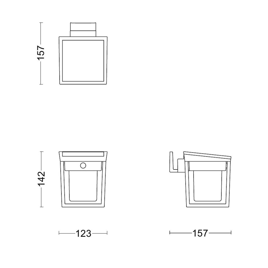 Philips - Lampă solară de perete cu LED, senzor de mișcare și crepuscul BLAISE LED/1,5W/3,7V 2600 mAh 3000K IP44