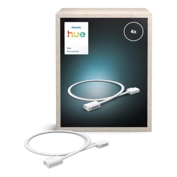 Philips - Conector flexibil pentru benzi LED Hue FLUX, set de 4 bucăți