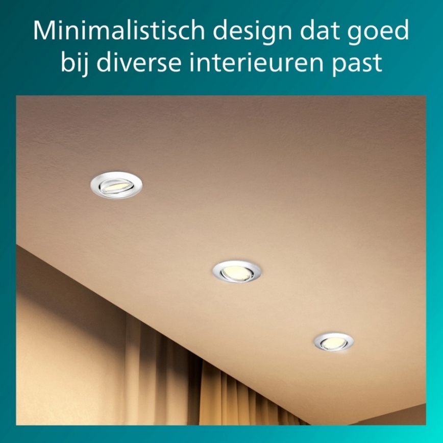 Philips - Corp de iluminat încastrat PERIDOT 1xGU10/7W/230V alb