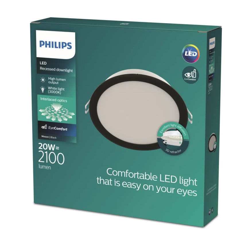 Philips - Corp de iluminat LED încastrat MESON/20W/230V 3000K