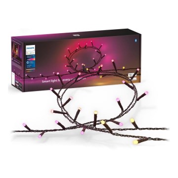 Philips - Ghirlandă LED RGBW reglabilă pentru exterior HUE WHITE AND COLOR AMBIANCE 500xLED 44,4 m 2000-6500K IP54