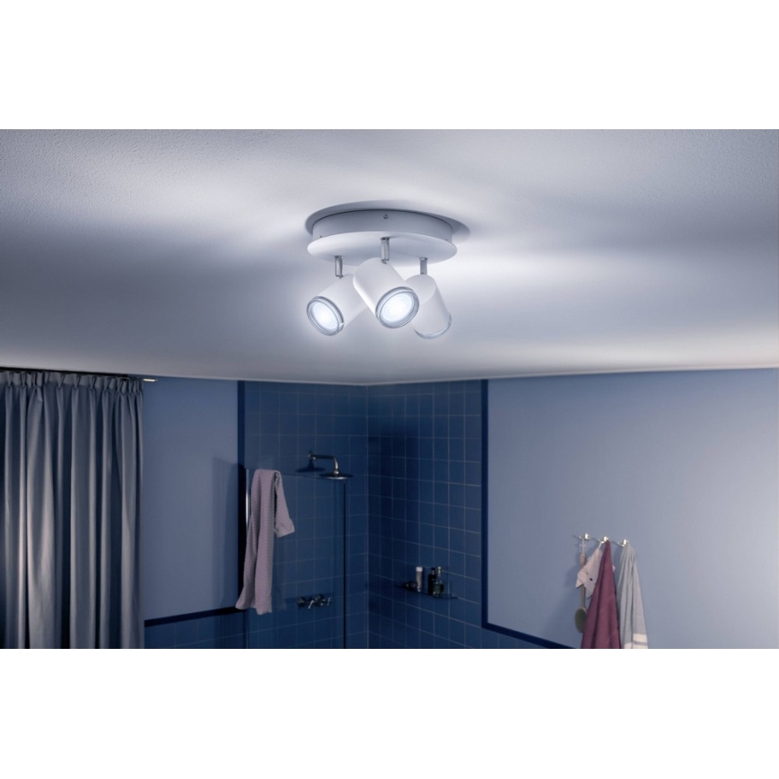 Philips - Lampă LED dimabilă pentru baie Hue ADORE 3xGU10/5W/230V IP44 + telecomandă