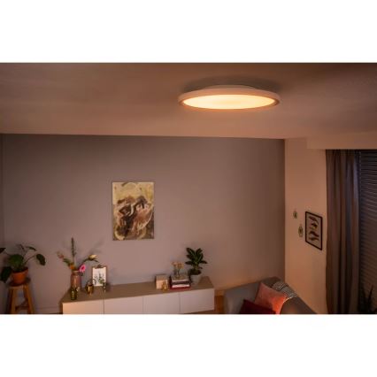 Philips - Plafonieră LED dimabilă Hue AURELLE, 21W, 230V, 2200-6500K, diam. 39,5 cm, albă